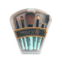 Pincél de Maquiagem Pente Escova Pequeno Kit 5 Pincéis