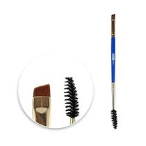 Pincel de Maquiagem Ponta Dupla P/ Delineado Lully Makeup L28533 C/ Escovinha Cerdas Sintéticas Pincel de Maquiagem Ponta Dupla P/ Delineado Lully Makeup L28533 C/ Escovinha Cerdas Sintéticas