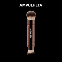 Pincel De Maquiagem Retrátil De Ponta Dupla No.26 Hourglass Fiber Para Base E Esfumar