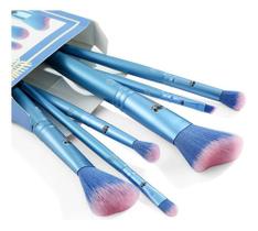 Pincel De Maquiagem Stitch Premium Azul 6 Pinceis