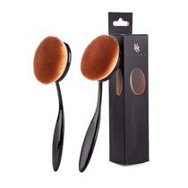 Pincel de maquiagem Yoseng Foundation Oval Black Large Toothbrush x2