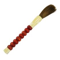 Pincel De Parede Decorativo Cabo De Osso Vermelho Em Circulo