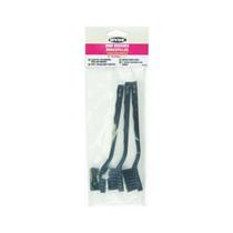 Pincel de pintura Hyde 46640 Nylon Mini Brush, pacote com 3