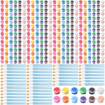 Pincel de pintura Timgle, 560 unidades, conjunto de tinta acrílica, 12 cores