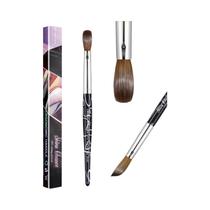Pincel De Unhas Acrílico Kolinsky Tamanho 8-16 Com Cabo De Vison Para Construção Em Gel, Manicure E Pincel De Unhas Acrílico Kolinsky Tamanho 8-16 Com Cabo De Vison Para Construção Em Gel, Manicure E