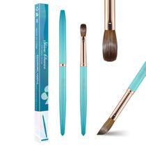 Pincel de unhas acrílico Shine Chance Tamanho 08 Kolinsky Sable Cyan