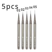Pincel Delineador Para Nail Art Com Linhas Alongadas 6-25mm, Ferramenta Profissional Para Desenho E