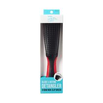 Pincel Detangler KISS Colors & Care Glide & Define, preto de 9 linhas Pincel Detangler KISS Colors & Care Glide & Define, preto de 9 linhas
