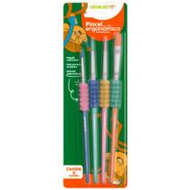 Pincel Ergonômico com 4 Peças - Leo&Leo