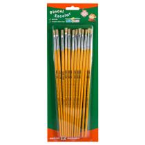 Pincel Escolar Chato Cabo Longo Ref.815-02 Pct/ 12un Leo&Leo