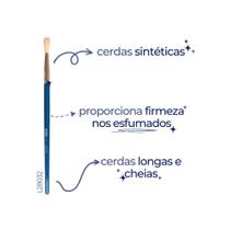 Pincel Esfumar L28032 Lully Makeup Cerdas Sintéticas Macias Longas e Cheias Pincel Esfumar L28032 Lully Makeup Cerdas Sintéticas Macias Longas e Cheias
