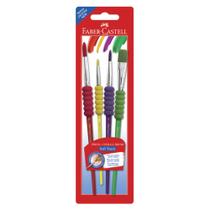 Pincel Faber-Castell Soft Touch Ctl c/ 4 Unid Pincel Faber-Castell Soft Touch Ctl c/ 4 Unid
