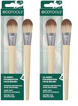 Pincel facial de base EcoTools Classic para líquidos e cremes