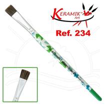 Pincel Keramik Estampado Verde 234s - Chato Pincel Keramik Estampado Verde 234s - Chato