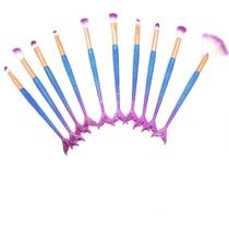 Pincel Kit 10 Peças Sereia Maquiagem Sombra Mermaid Make Up Pincel Kit 10 Peças Sereia Maquiagem Sombra Mermaid Make Up
