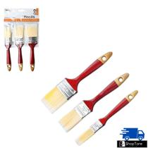Pincel Kit c/ 3 unidades 1" , 1.5" e 2" - Wellmix