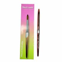 Pincel Kolinsky Cabo Dourado N10 - Real Love Pincel Kolinsky Cabo Dourado N10 - Real Love