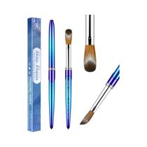 Pincel Kolinsky Para Unhas, Para Manicure Em Gel, Arte Acrílica, Líquido, Pó, Escultura, Delineador