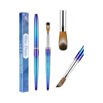 Pincel Kolinsky Para Unhas, Para Manicure Em Gel, Arte Acrílica, Líquido, Pó, Escultura, Delineador