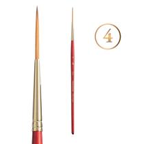 Pincel Linha Fina Princeton Heritage Sintético Cabo Curto Nº 4 Pincel Linha Fina Princeton Heritage Sintético Cabo Curto Nº 4