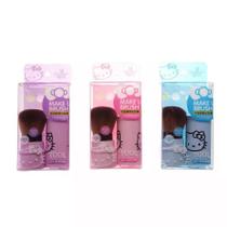 Pincel Maquiagem Tampa Retrátil Blush Infantil Gatinha Rosa