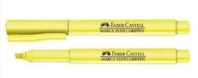 Pincel Marca Texto Amarelo Pastel Grifpen Faber Castell