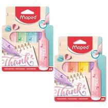 Pincel Marca Texto Flex Pastel Estojo 4 Cores 740308 - Maped