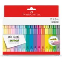 Pincel marca texto Grifpen com 15 unidades MT/ES15ZF357015 - Faber-Castell Pincel marca texto Grifpen com 15 unidades MT/ES15ZF357015 - Faber-Castell