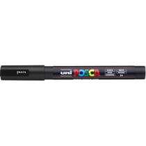 Pincel Marcador Artesanato Posca PC-3M Fine Line Preta Caixa com 06
