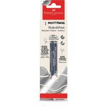 Pincel marcador multisuperfícies Multimark Cromado Prata MM/ESSP822 com 1 unidade - Faber-Castell Pincel marcador multisuperfícies Multimark Cromado Prata MM/ESSP822 com 1 unidade - Faber-Castell