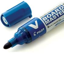 Pincel Marcador para Quadro Branco Recarregável Ponta Média Redonda VBM cor Azul Pilot