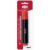 Pincel marcador permanente, 18mm, Vermelho, Oval 1 UN