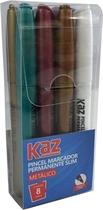 Pincel Marcador Permanente 8 Cores Metálicos Kaz 2,0mm Pincel Marcador Permanente 8 Cores Metálicos Kaz 2,0mm