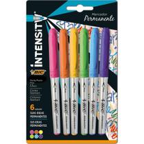 Pincel Marcador Permanente BIC Marking Colors 1.1MM Blister com 6 Unidades Pincel Marcador Permanente BIC Marking Colors 1.1MM Blister com 6 Unidades