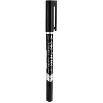 Pincel Marcador Permanente Duas Pontas 0,5MM e 1,0MM Preto Caixa com 12 Unidades Pincel Marcador Permanente Duas Pontas 0,5MM e 1,0MM Preto Caixa com 12 Unidades