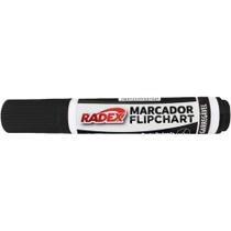 Pincel Marcador Permanente FLIP CHART Recarregável Preto Caixa com 12