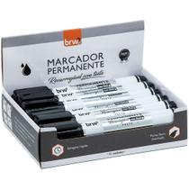 Pincel Marcador Permanente Linha Prime Recarregável Preto CX com 12 Pincel Marcador Permanente Linha Prime Recarregável Preto CX com 12