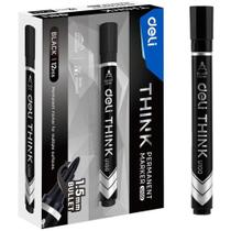 Pincel Marcador Permanente Ponta Bullet Redonda 1,5MM PT CX.C/12