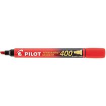 Pincel marcador permanente sca 400 ponta chanfrada vermel pilot