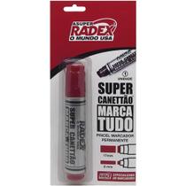 Pincel Marcador Permanente Super Canetao 17MM Vermelho