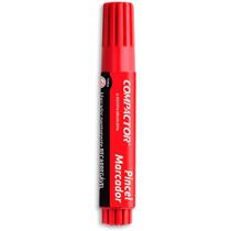 Pincel Marcador Permanente Traco Grosso Vermelho Pincel Marcador Permanente Traco Grosso Vermelho