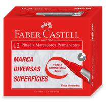 Pincel Marcador Permanente Vermelho 5MM - Caixa com 12 Unidades Pincel Marcador Permanente Vermelho 5MM - Caixa com 12 Unidades