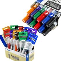 Pincel Marcador Quadro Branco 12 Pinceis 12 Refil Pilot Pincel Marcador Quadro Branco 12 Pinceis 12 Refil Pilot
