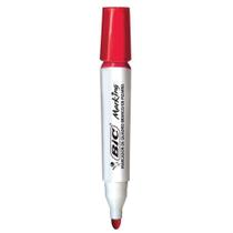 Pincel Marcador Quadro Branco Bic Marking Recarregável Vermelho