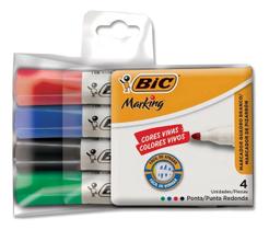 Pincel Marcador Quadro Branco Marking 2,0 Mm 4 Cores Bic Pincel Marcador Quadro Branco Marking 2,0 Mm 4 Cores Bic