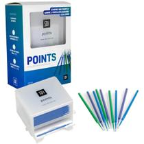 Pincel Microaplicador Points Médio Azul + Dispenser - SDI