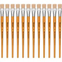 Pincel Para Artesanato Roma Ponta Chata 22 615 22 - Kit C/12
