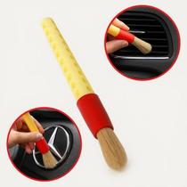 Pincel para Limpeza Detalhada N2 Pérola Cerdas Suaves e Resistentes para: Painéis, saídas de ar, rodas, cantos e emblemas