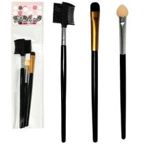 Pincel para make / maquiagem e acessorios 3 pecas Pincel para make / maquiagem e acessorios 3 pecas