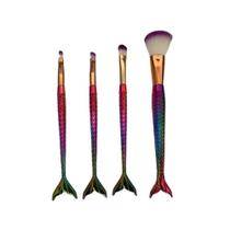 Pincel para Maquiagem Cauda de Peixe - kit com 4 pincéis Pincel para Maquiagem Cauda de Peixe - kit com 4 pincéis